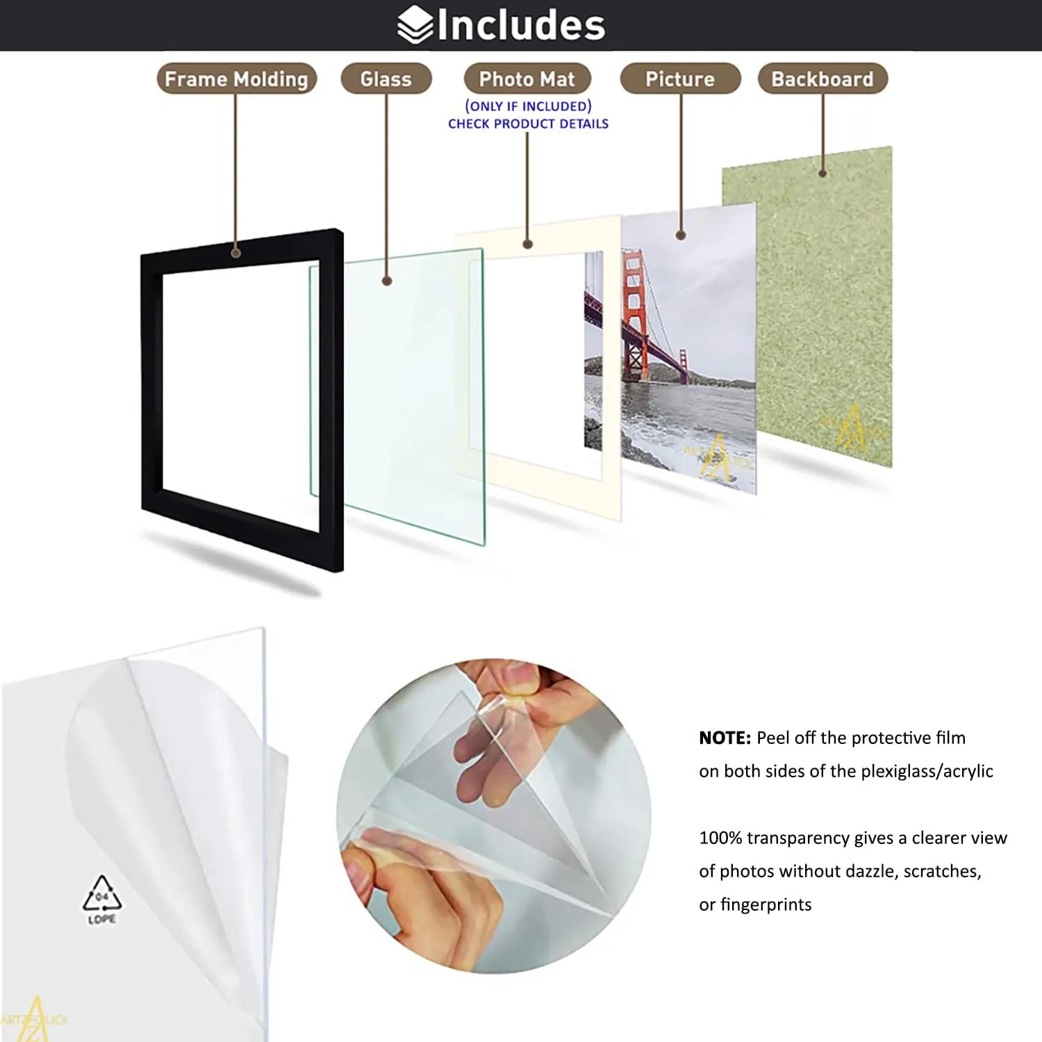 ArtzFolio Wall Photo Frame D80 | Wall Photo Frame Collage for Living Room | Picture Frames Home & Wall Decoration | Multicolor | Set of 12 Units | 5x7-6 Unit | 6x8-4 Unit | 8x10-2 Unit