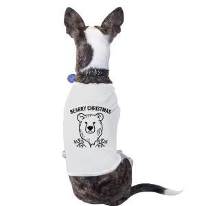 Bearry Christmas Bear Pets White Shirt