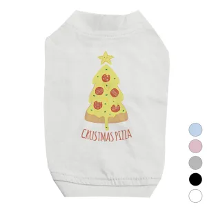 Crustmas Pizza Pet Shirt for Small Dogs