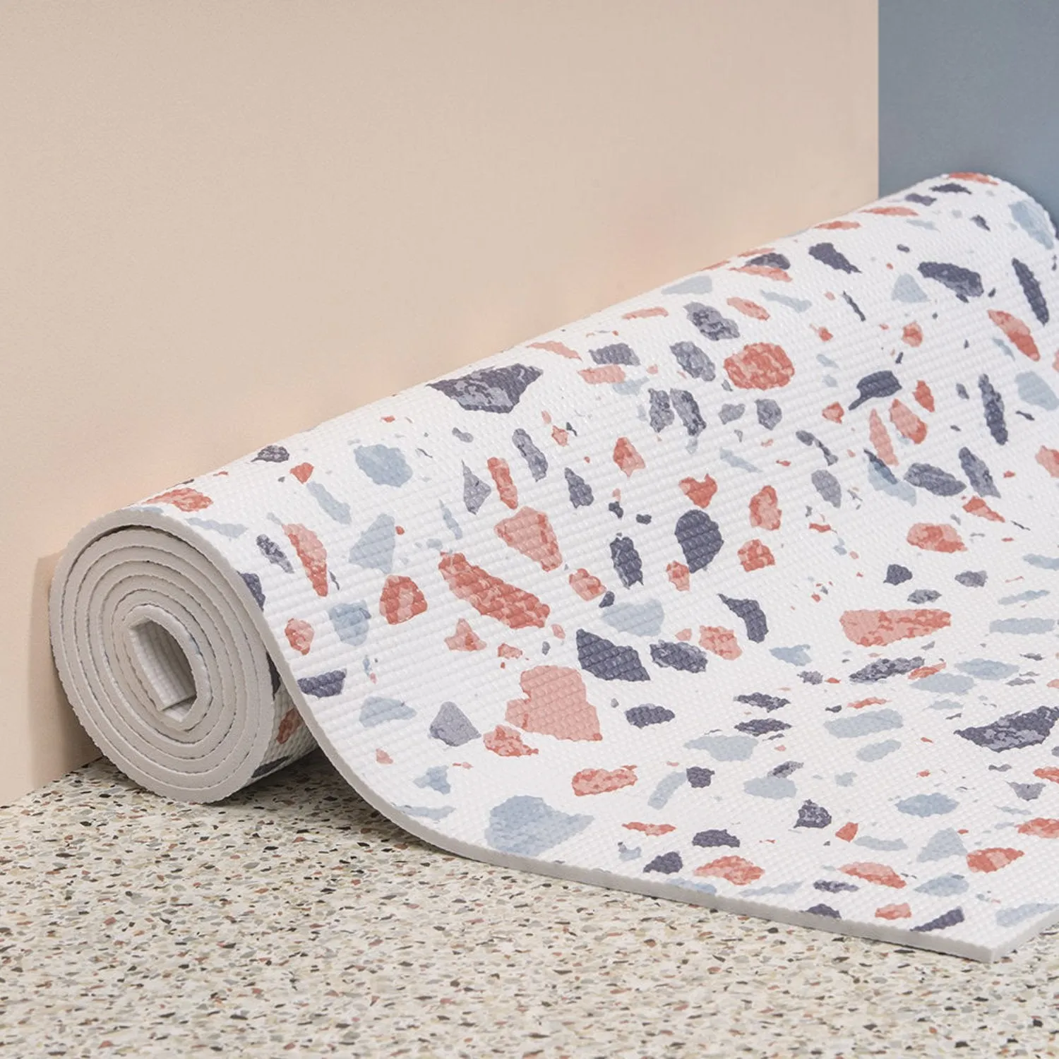 doiy | yoga mat | terrazzo white ~ DC