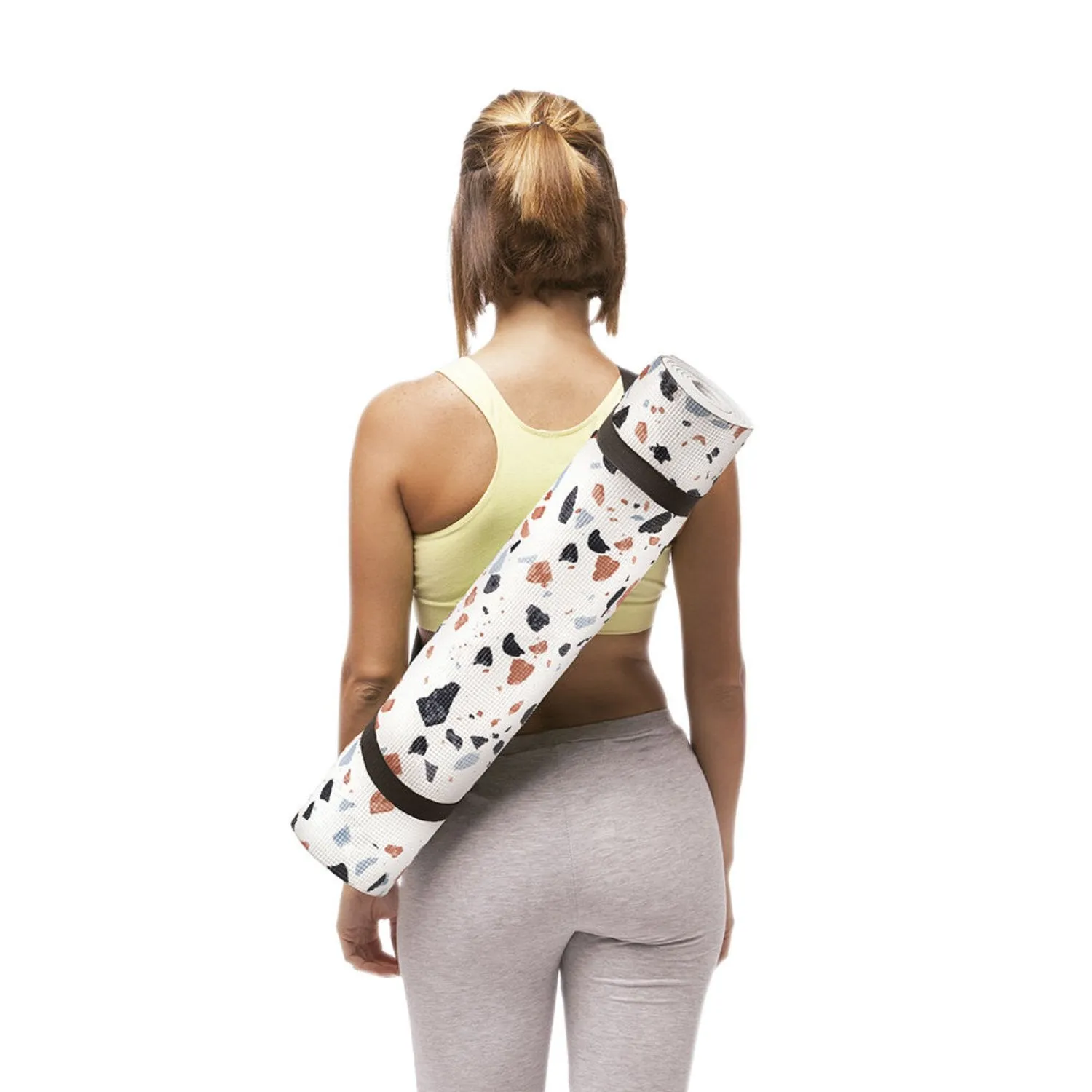 doiy | yoga mat | terrazzo white ~ DC