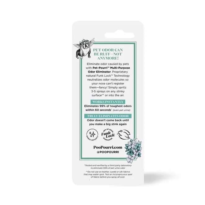 Pet Pourri - Pawsitively Fresh Air   Fabric Odor Eliminator Travel Size